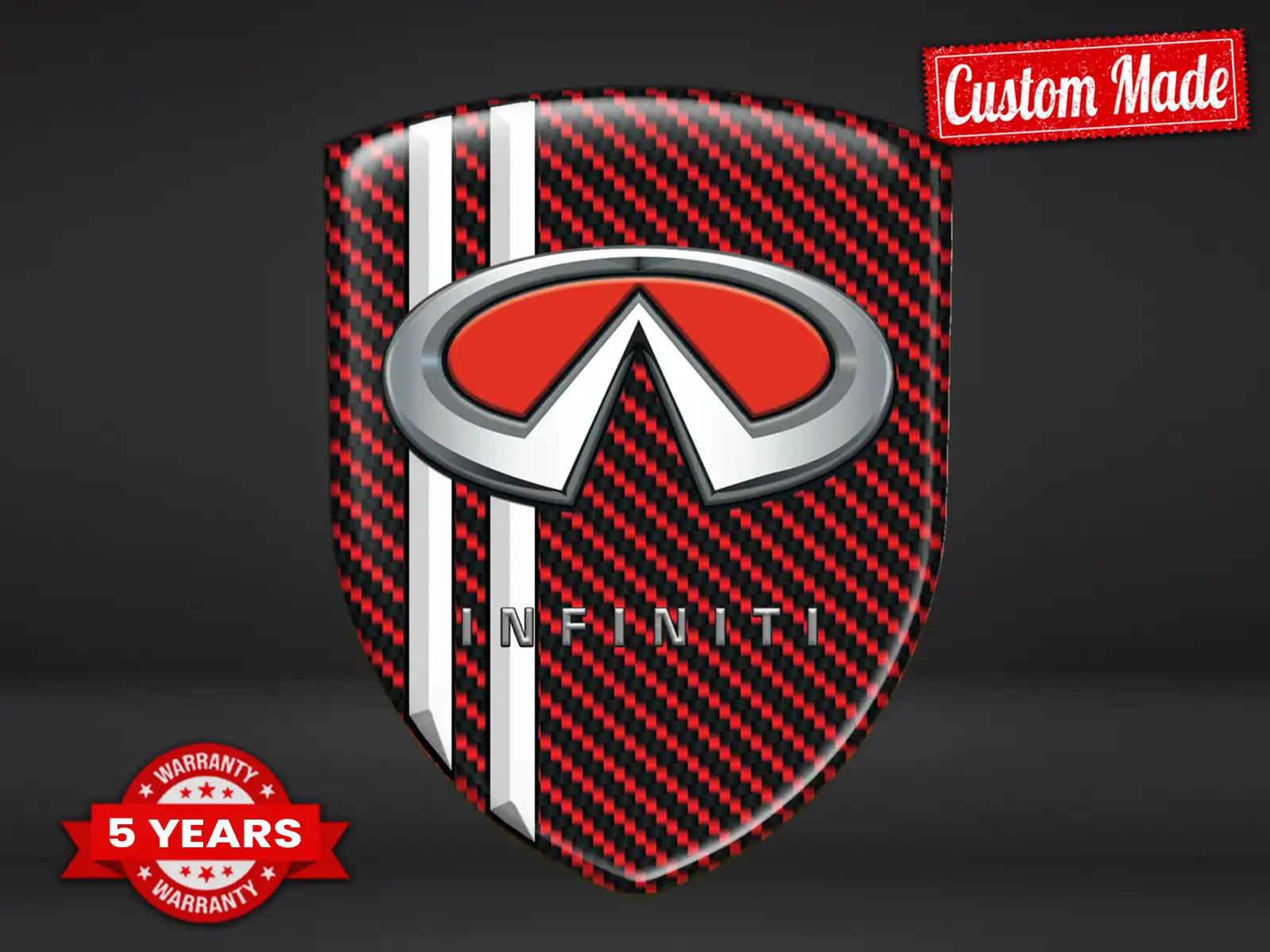 Infiniti Sticker Domes Exklusive Edition Edle Labels